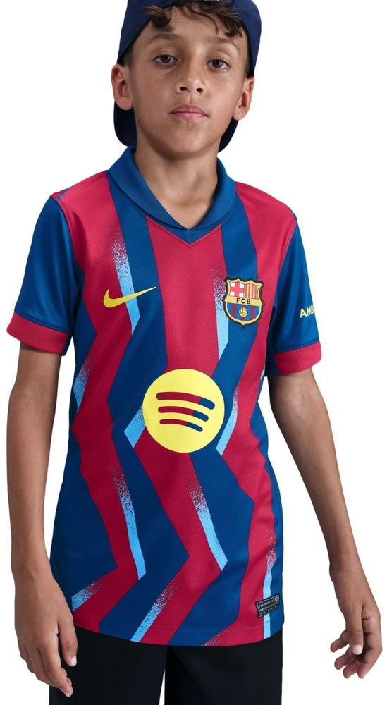 Marškinėliai vaikams Nike FC Barcelona Stadium 25/26 spalva tamsiai mėlyna-raudona FZ1307 432 (XS)