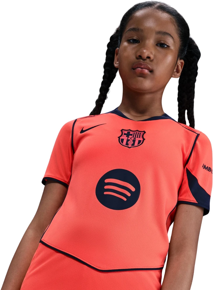Marškinėliai vaikams Nike FC Barcelona Stadium 2025/26 oranžinė HM4122 855 (XS)