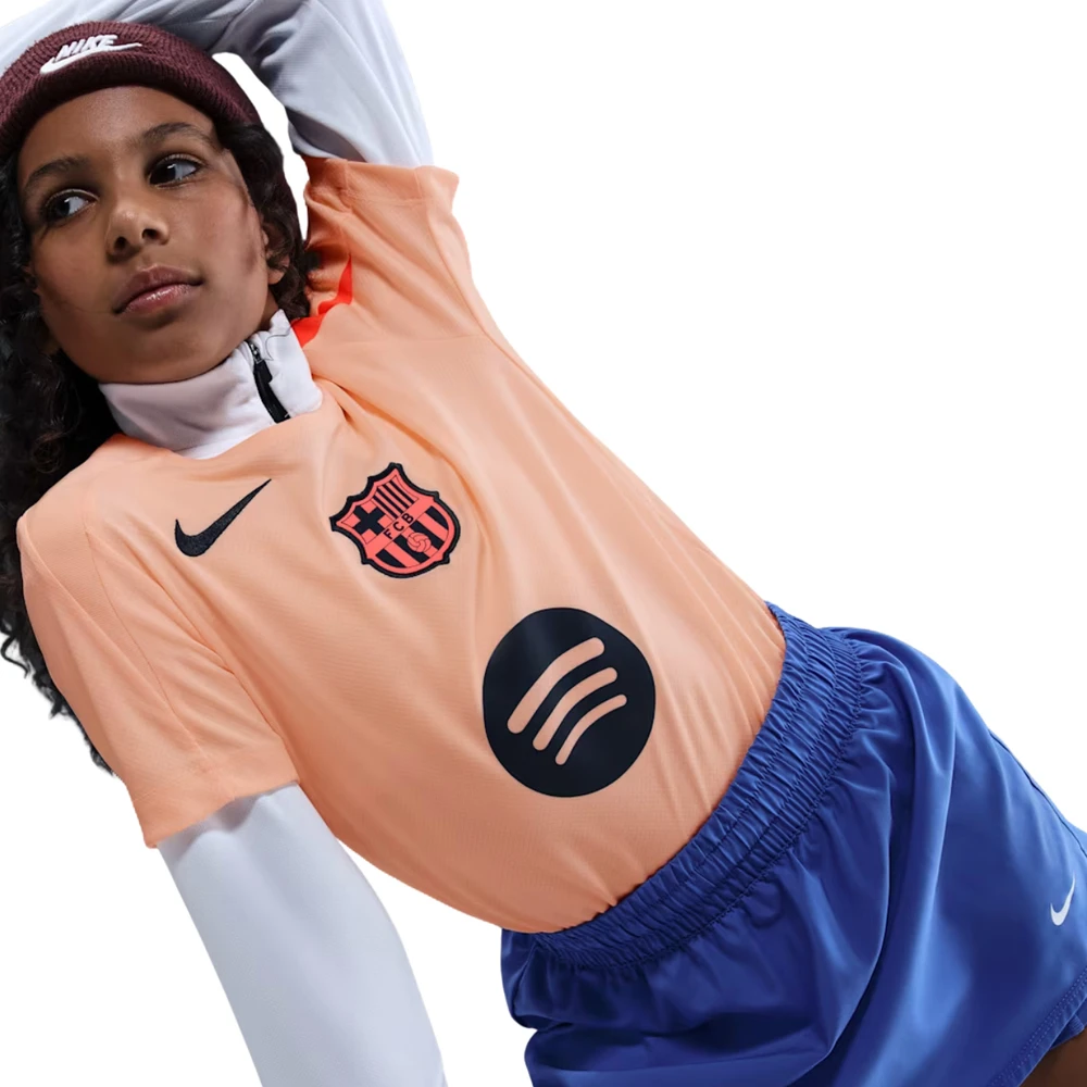 Marškinėliai vaikams Nike FC Barcelona Strike Third oranžinė HM4443 808 (XS)
