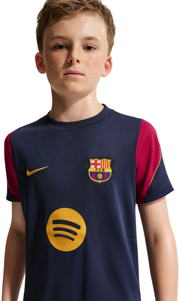 Marškinėliai vaikams Nike FC Barcelona Strike granatowo-bordinė II3237 401 (S)