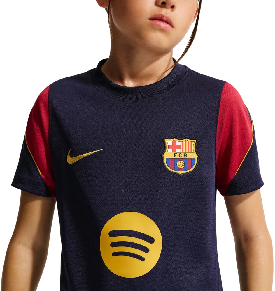 Marškinėliai vaikams Nike FC Barcelona Strike granatowo-bordinė II3237 401 (S)
