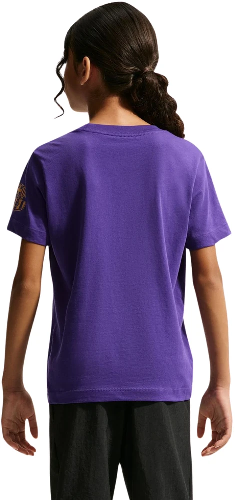 Marškinėliai vaikams Nike FC Barcelona violetinė IQ5007 504 (S)