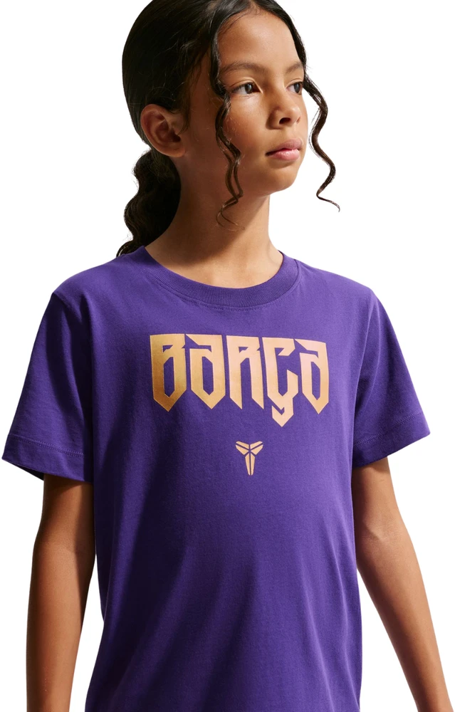 Marškinėliai vaikams Nike FC Barcelona violetinė IQ5007 504 (S)
