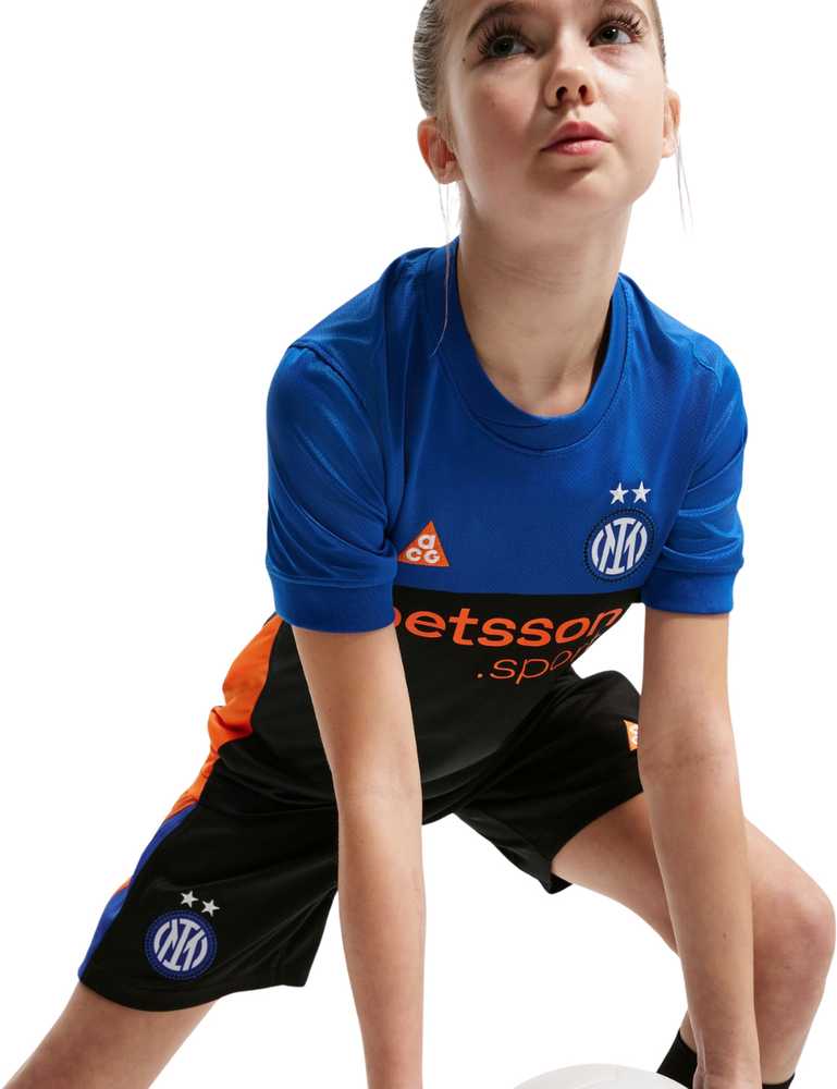 Marškinėliai vaikams Nike Inter Mediolan 2026 Stadium SE juoda-mėlyna IB3536 413 (XL)