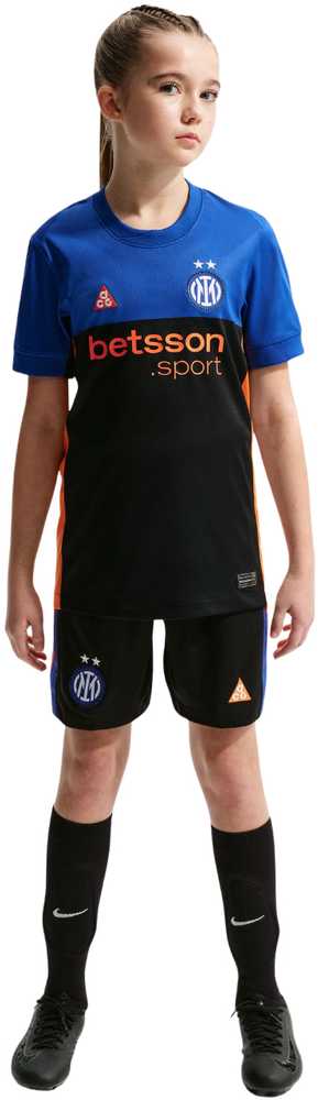 Marškinėliai vaikams Nike Inter Mediolan 2026 Stadium SE juoda-mėlyna IB3536 413 (XL)