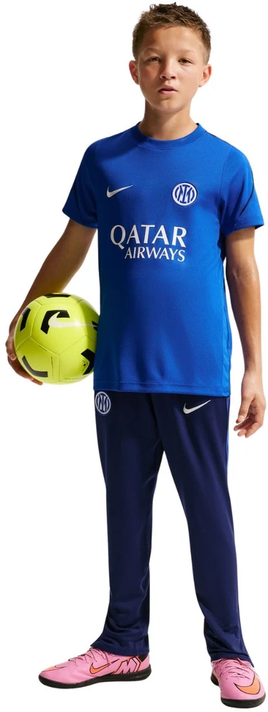 Marškinėliai vaikams Nike Inter Mediolan Strike mėlyna IR0095 439 (S)