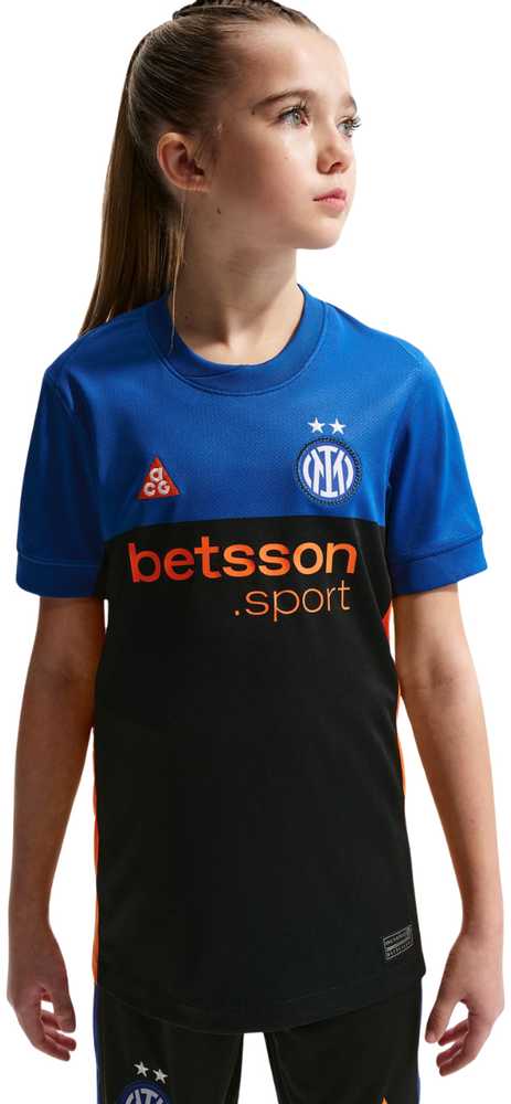Marškinėliai vaikams Nike Inter Mediolan 2026 Stadium SE juoda-mėlyna IB3536 413 (XL)