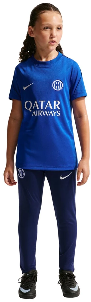 Marškinėliai vaikams Nike Inter Mediolan Strike mėlyna IR0095 439 (S)