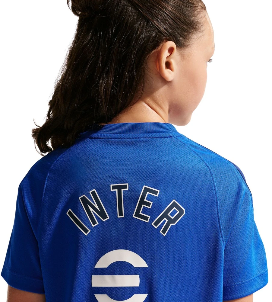 Marškinėliai vaikams Nike Inter Mediolan Strike mėlyna IR0095 439 (S)