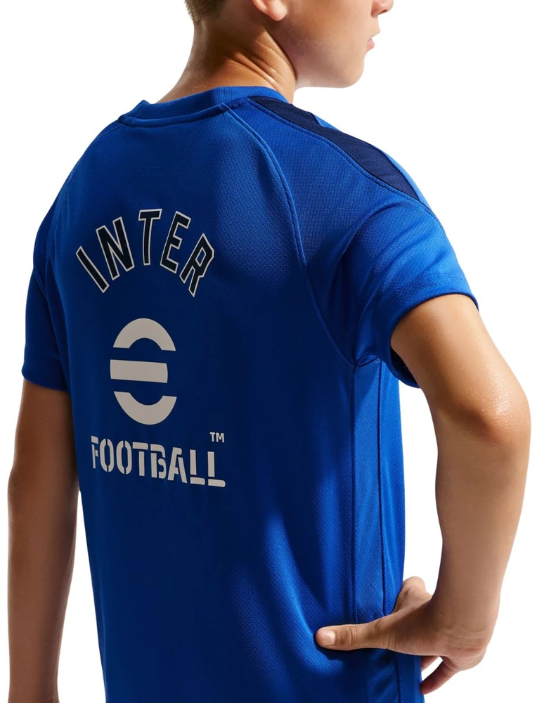 Marškinėliai vaikams Nike Inter Mediolan Strike mėlyna IR0095 439 (S)