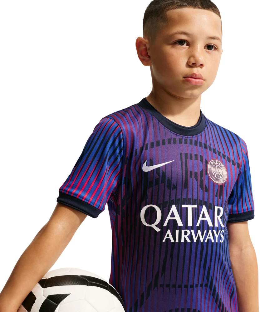 Marškinėliai vaikams Nike Paris Saint-Germain violetinė IQ6946 420 (XL)