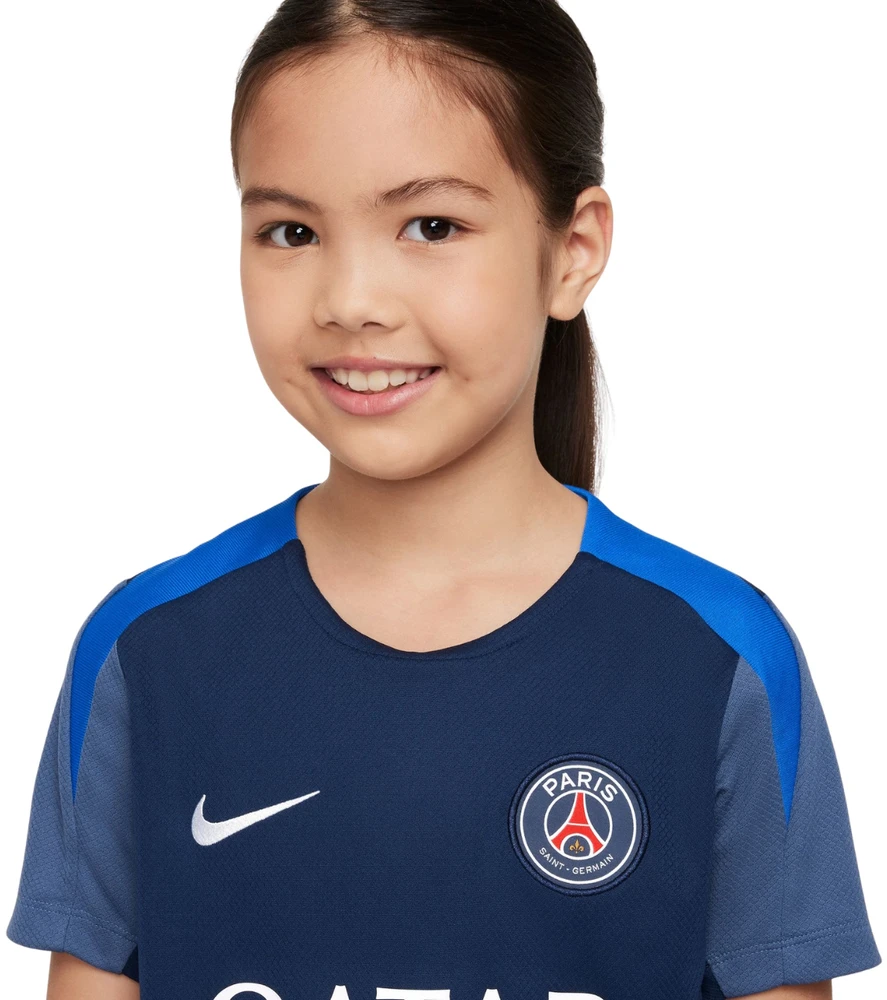 Marškinėliai vaikams Nike Paris Saint Germain Strike tamsiai mėlyna HJ7836 411 (XL)