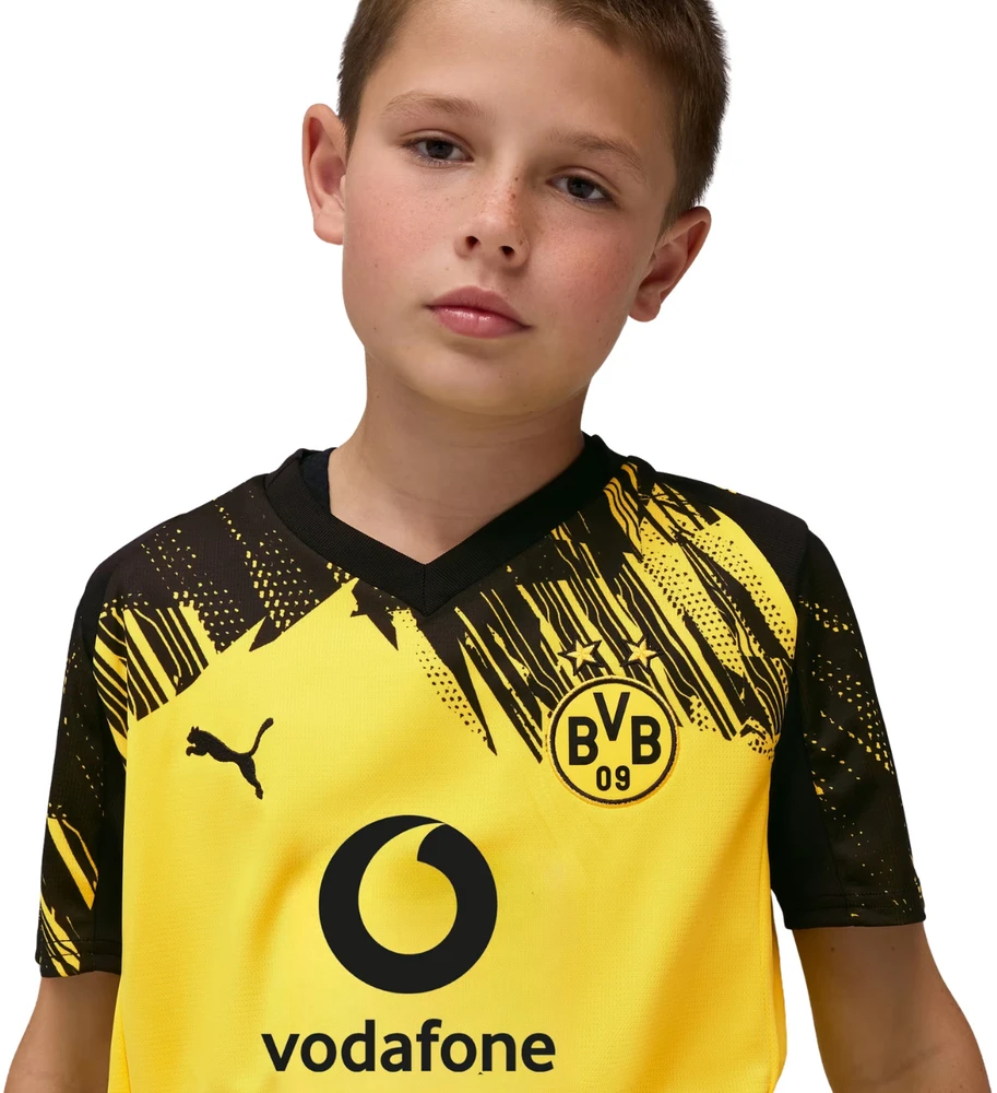 Marškinėliai vaikams Puma BVB Home Jersey Replica Faster geltona 780094 01 (128cm)