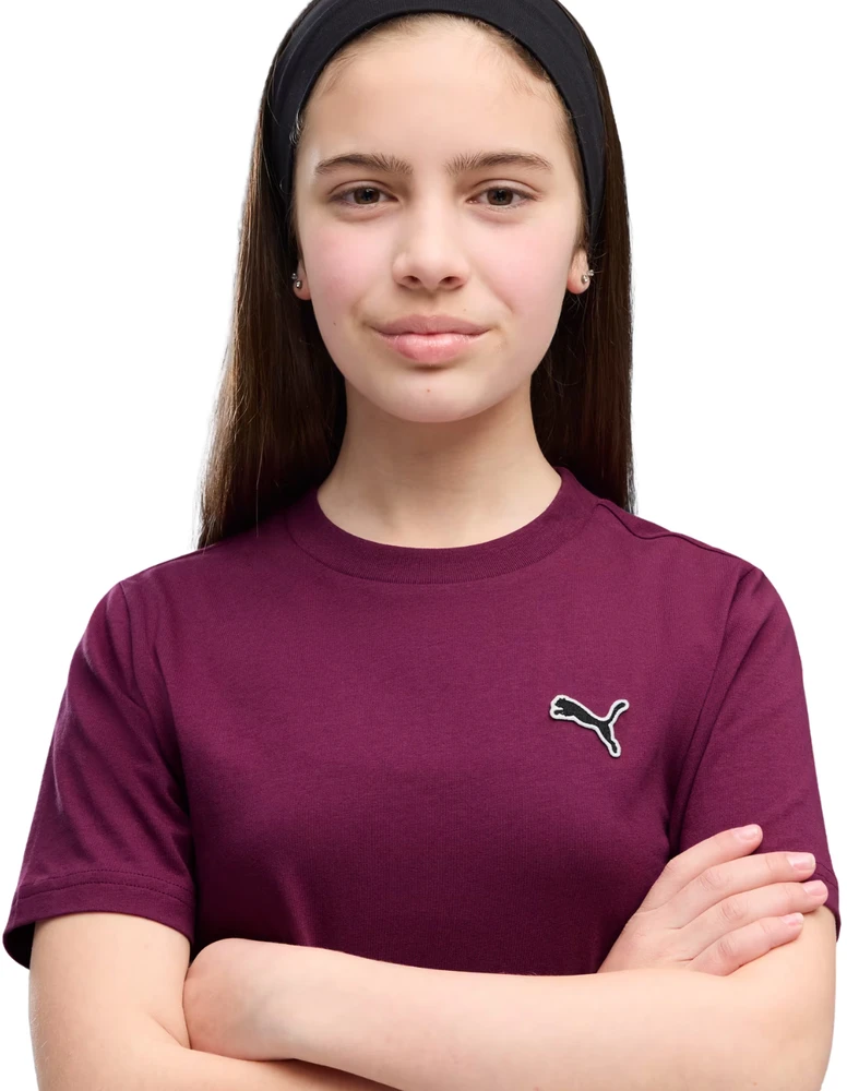 Marškinėliai vaikams Puma Cls Badge Cat Tee violetinė 694700 41 (152cm)