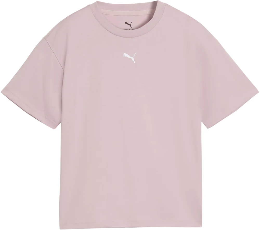 Marškinėliai vaikams Puma Ess Centered Cat Logo Boxy Tee rožinė 685131 49 (152cm)