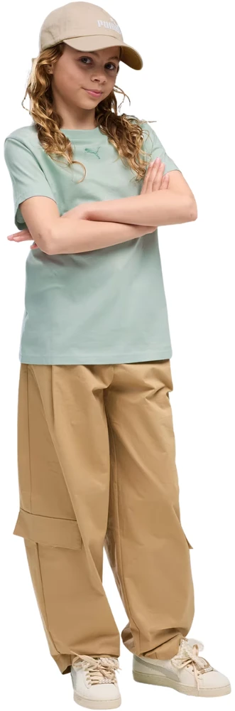 Marškinėliai vaikams Puma ESS Centered Cat Logo Tee miętowa 692972 29 (140cm)