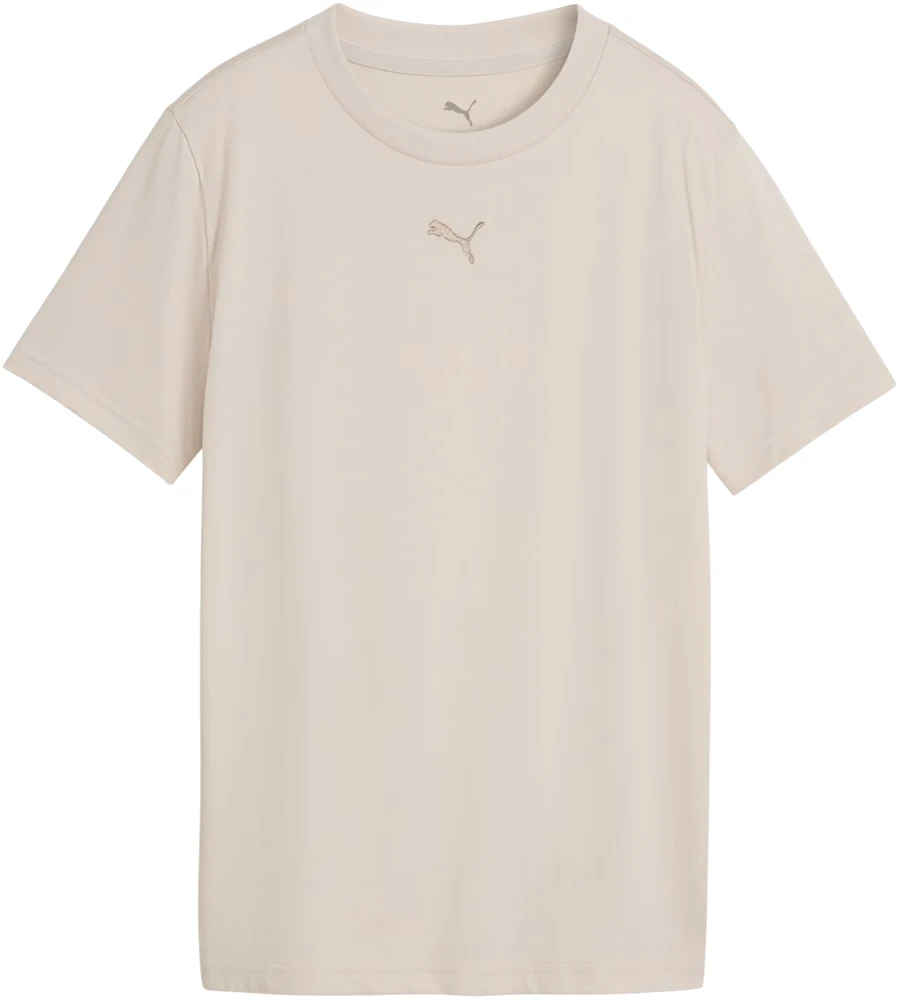Marškinėliai vaikams Puma ESS Centered Cat Logo Tee smėlio sp. 692972 82 (116cm)