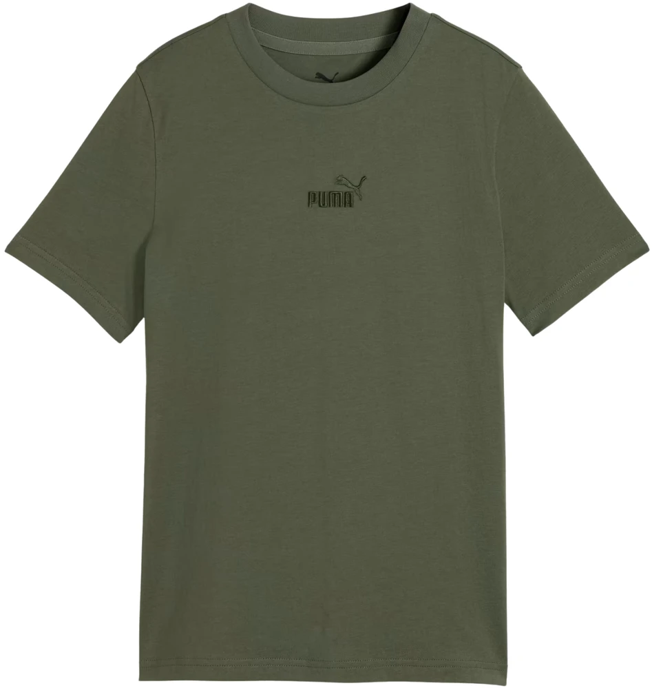 Marškinėliai vaikams Puma ESS Small No.1 Logo Centered Tee khaki 692975 86 (128cm)