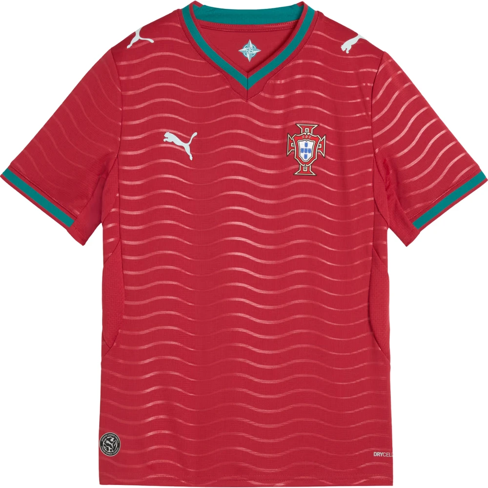 Marškinėliai vaikams Puma FPF Portugal Home Jersey Replica Club raudona 783281 01 (164cm)