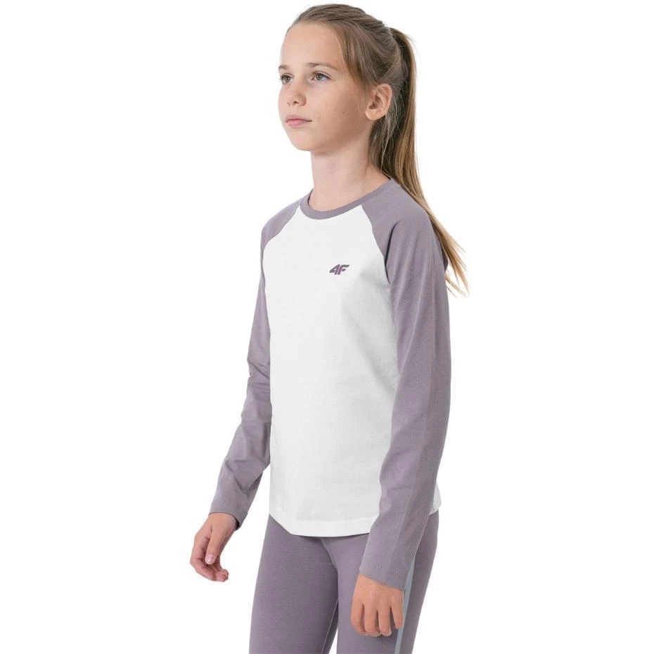 Marškinėliai mergaitėms 4F HJZ22 JTSDL001 51S, violetiniai