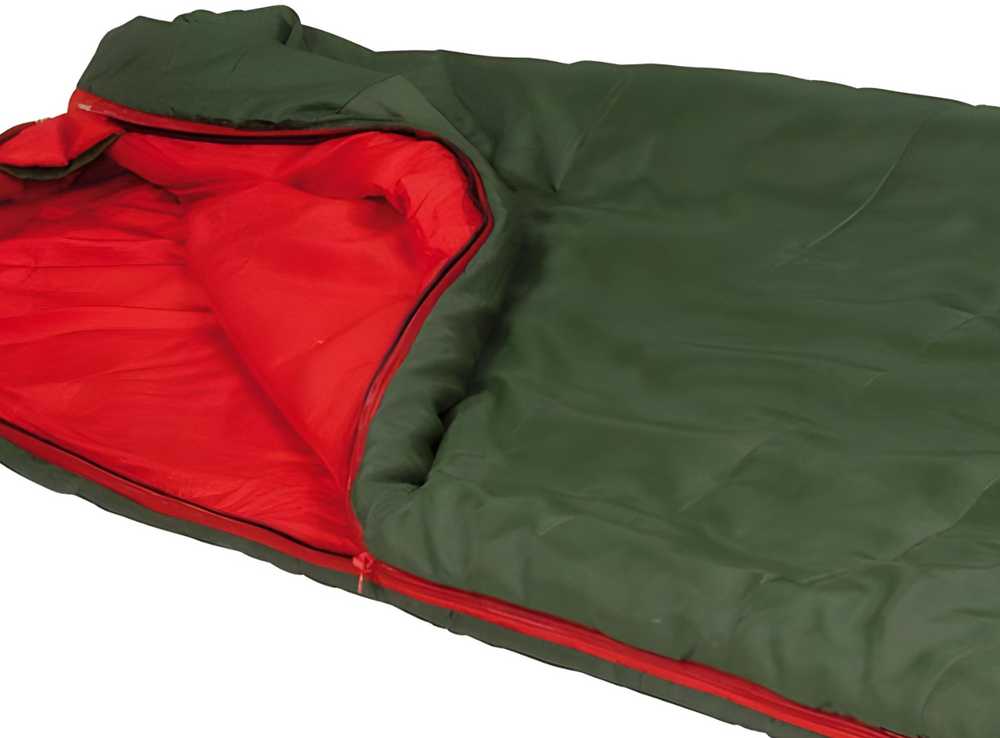 Miegmaišis High Peak Pak 1000 Eco 220x80x50 cm zielono-raudona 23251