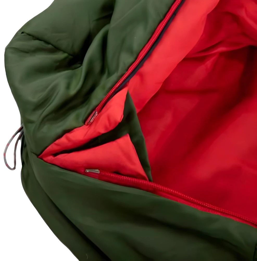 High Peak mummy sleeping bag Pak 600 ECO (dark žalias/red)