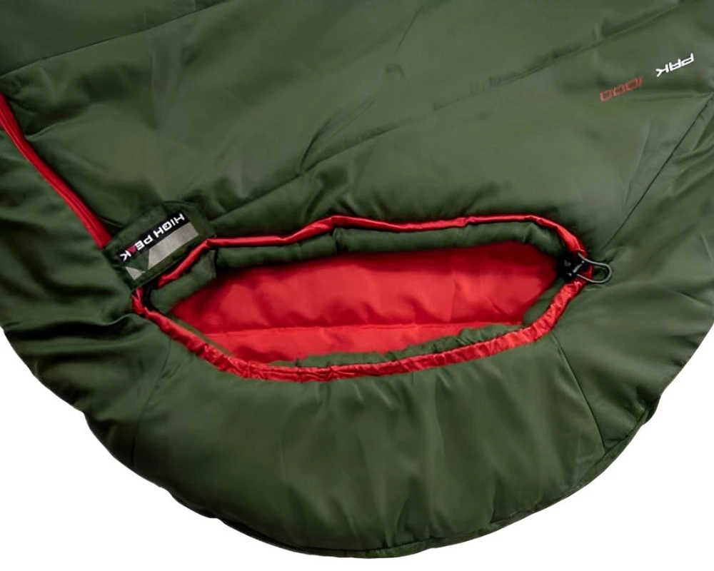 High Peak mummy sleeping bag Pak 600 ECO (dark žalias/red)