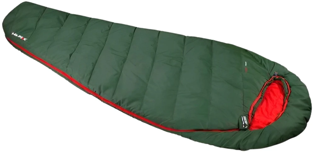 High Peak mummy sleeping bag Pak 600 ECO (dark žalias/red)