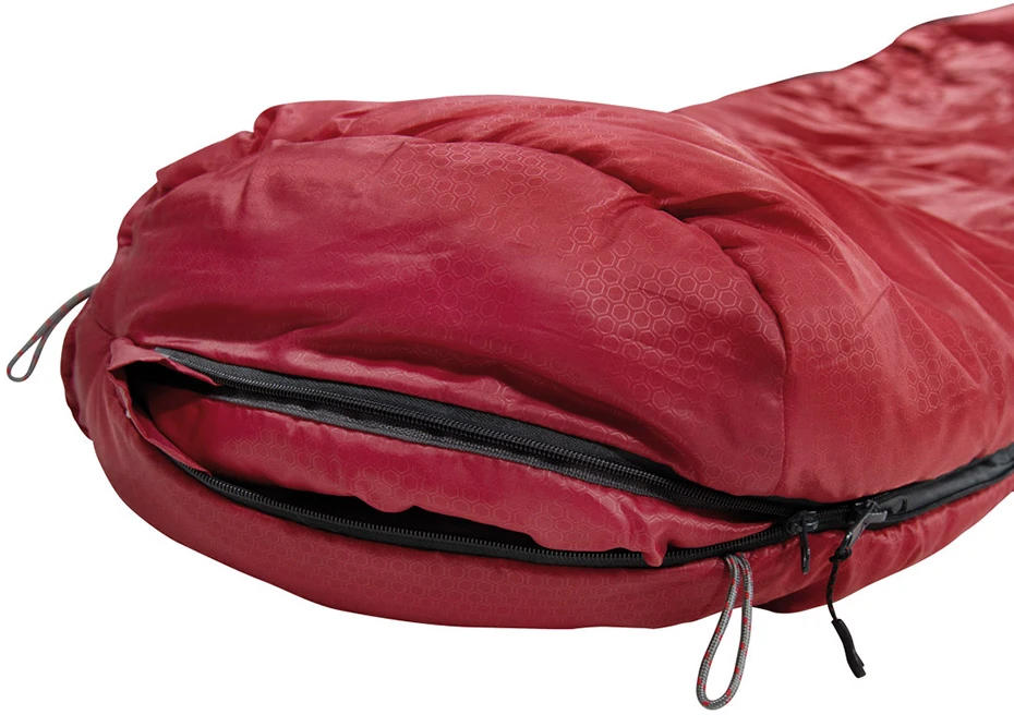 High Peak Redwood 3 miegmaišis 220x80x50 cm burgundiškai pilkas (23085)
