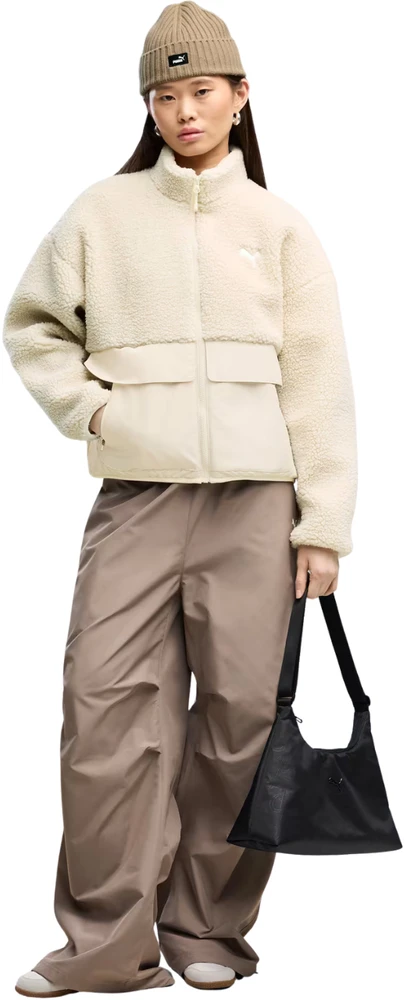 Moteriška striukė Puma Re:Fibre Sherpa kreminė 694567 87 (M)