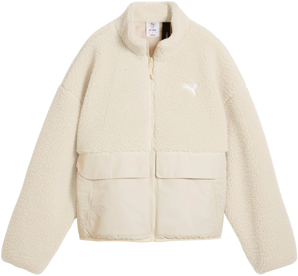 Moteriška striukė Puma Re:Fibre Sherpa kreminė 694567 87 (M)