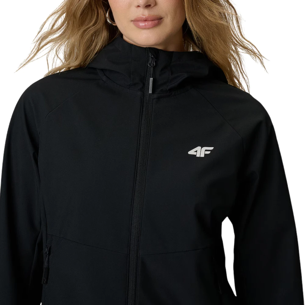 Moteriška striukė softshell 4F F546 tamsiai juoda 4FWSS26TSOFF546 20S (2XL)