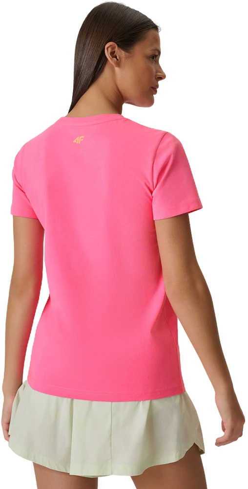 Moteriški marškinėliai 4F F2718 fuksja 4FWSS26TTSHF2718 55S (XL)