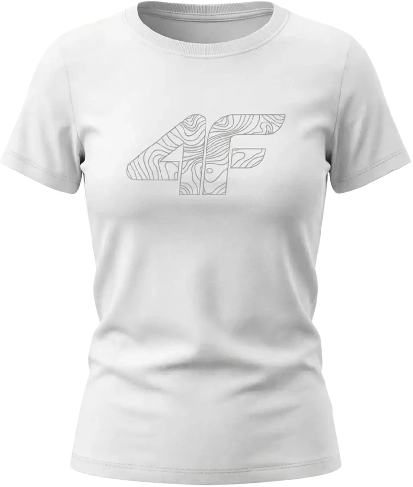 Moteriški marškinėliai 4F F3309 balta 4FWMM00TTSHF3309 10S (XL)