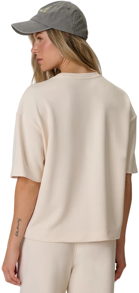 Moteriški marškinėliai 4F F3489 kreminė 4FWAW26TTSHF3489 12S (XL)