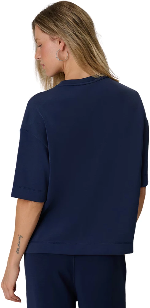 Moteriški marškinėliai 4F F3489 tamsiai mėlyna 4FWAW26TTSHF3489 31S (2XL)