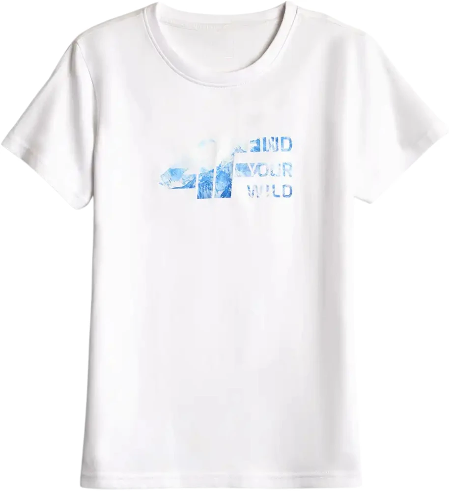Moteriški marškinėliai 4F F3496 balta 4FWAW26TTSHF3496 10S (2XL)