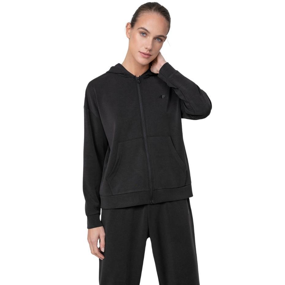 Bluza damska 4F tamsiai juoda H4Z22 BLD041 20S (L)