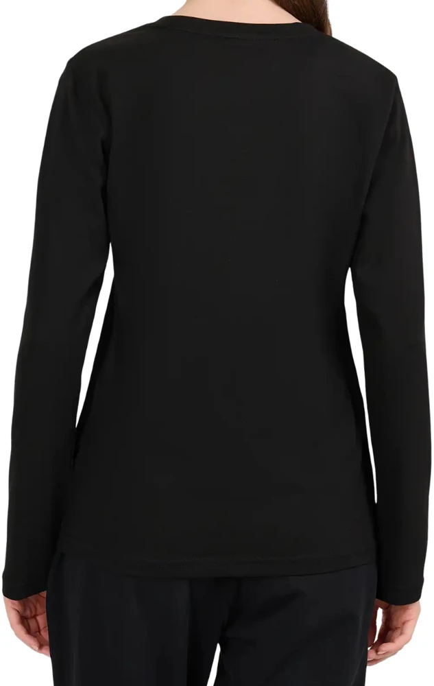 Moteriški marškinėliai 4F longsleeve F639 tamsiai juoda 4FWMM00TLONF639 20S (M)