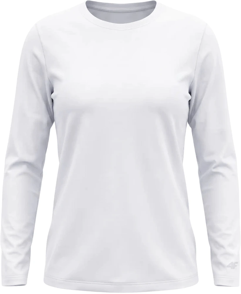 Moteriški marškinėliai 4F longsleeve F639 balta 4FWMM00TLONF639 10S (3XL)
