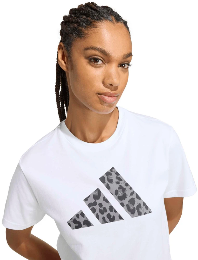 Moteriški marškinėliai adidas Animal Graphic balta KT9719 (M)