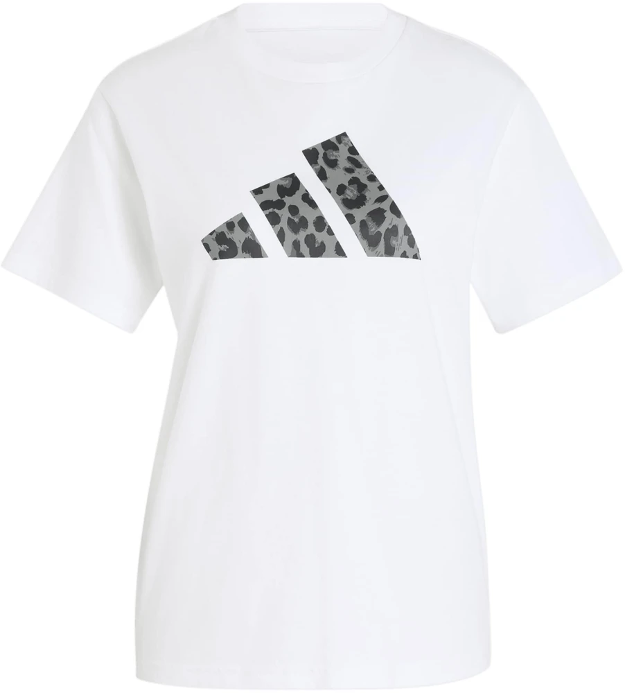 Moteriški marškinėliai adidas Animal Graphic balta KT9719 (M)