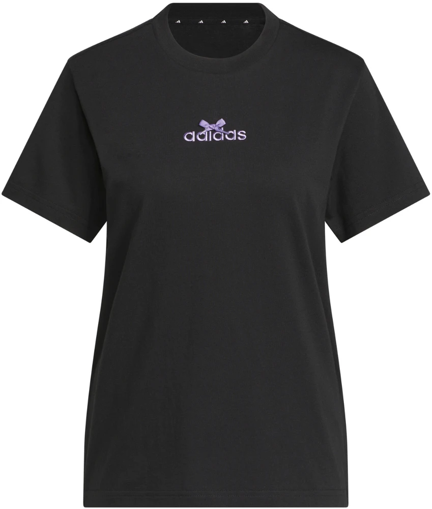 Moteriški marškinėliai adidas Bow on Linear Logo Graphic juoda KB2400 (M)