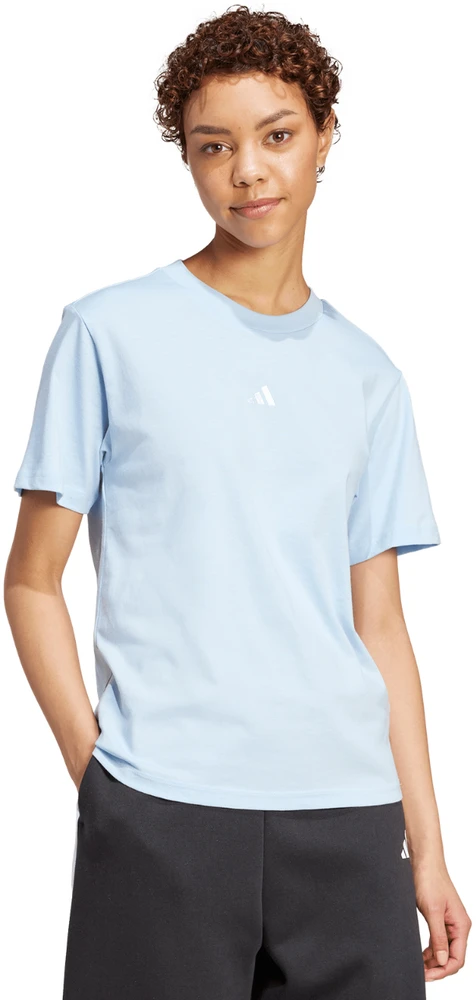 Moteriški marškinėliai adidas Essentials Small Logo jasnoniebieska JY4962 (L)