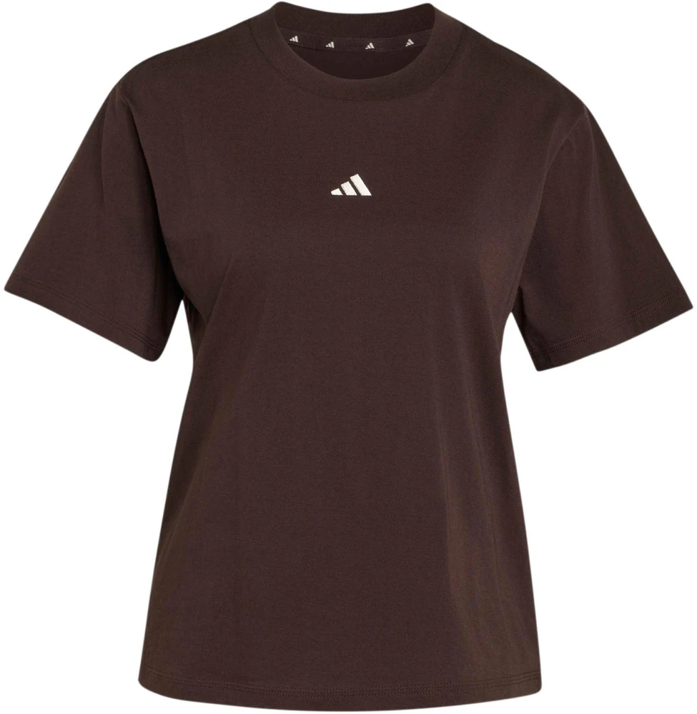 Moteriški marškinėliai adidas Essentials Small Logo ruda KX0795 (XL)