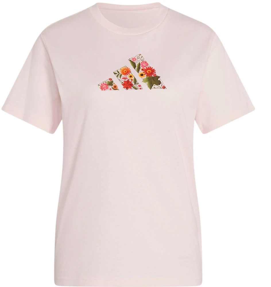 Moteriški marškinėliai adidas Floral Regular Graphic jasny róż KT2765 (M)
