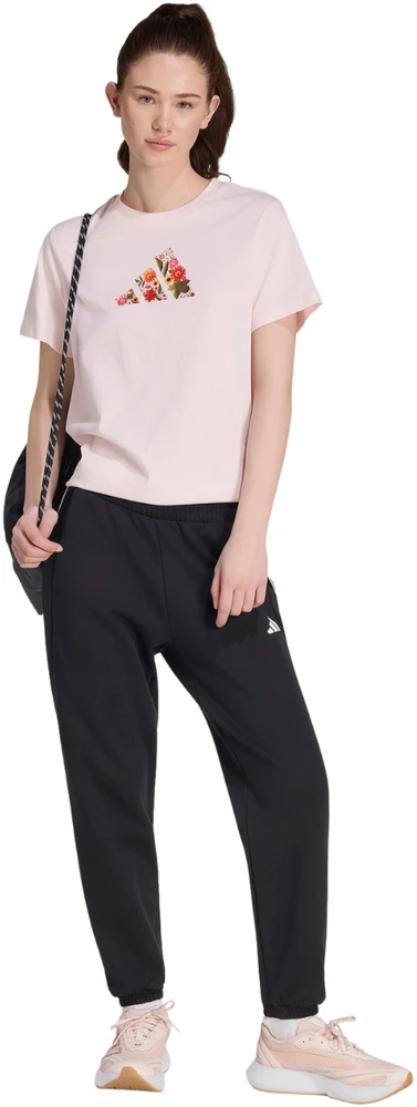 Moteriški marškinėliai adidas Floral Regular Graphic jasny róż KT2765 (M)