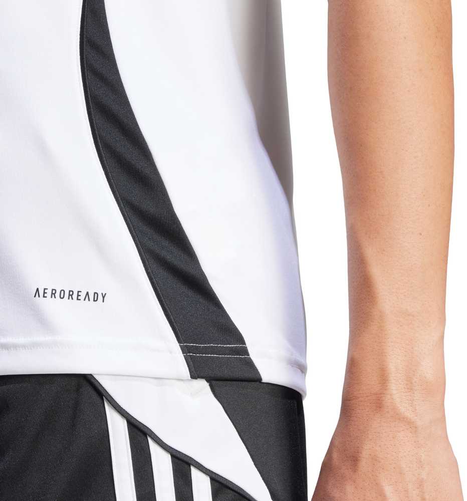 Moteriški marškinėliai adidas Tiro 24 Jersey balta ir-juoda IS1024 (L)