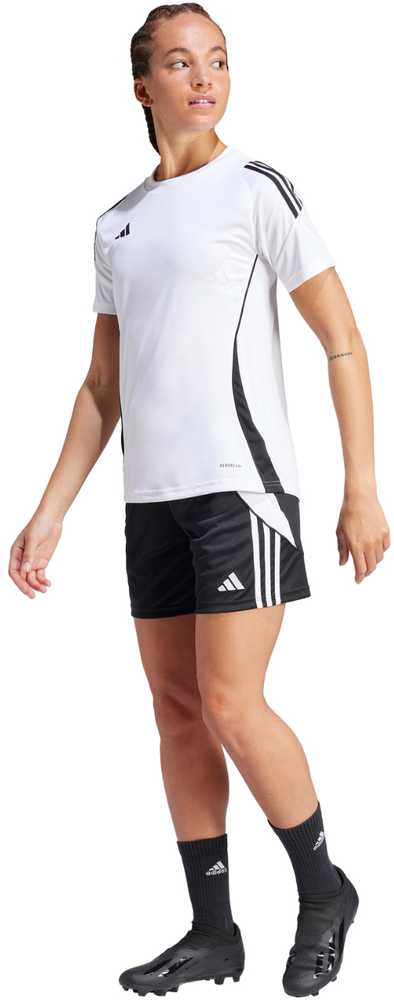 Moteriški marškinėliai adidas Tiro 24 Jersey balta ir-juoda IS1024 (L)