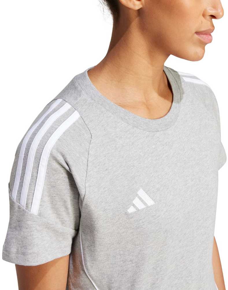 Moteriški marškinėliai adidas Tiro 24 Sweat Tee pilka IR9355 (L)